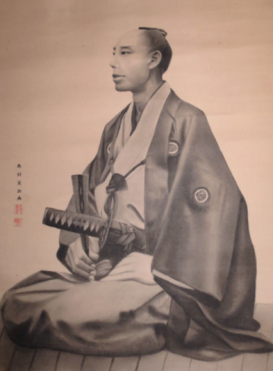 「手永」の責任者である惣庄屋の肖像画（個人蔵）
